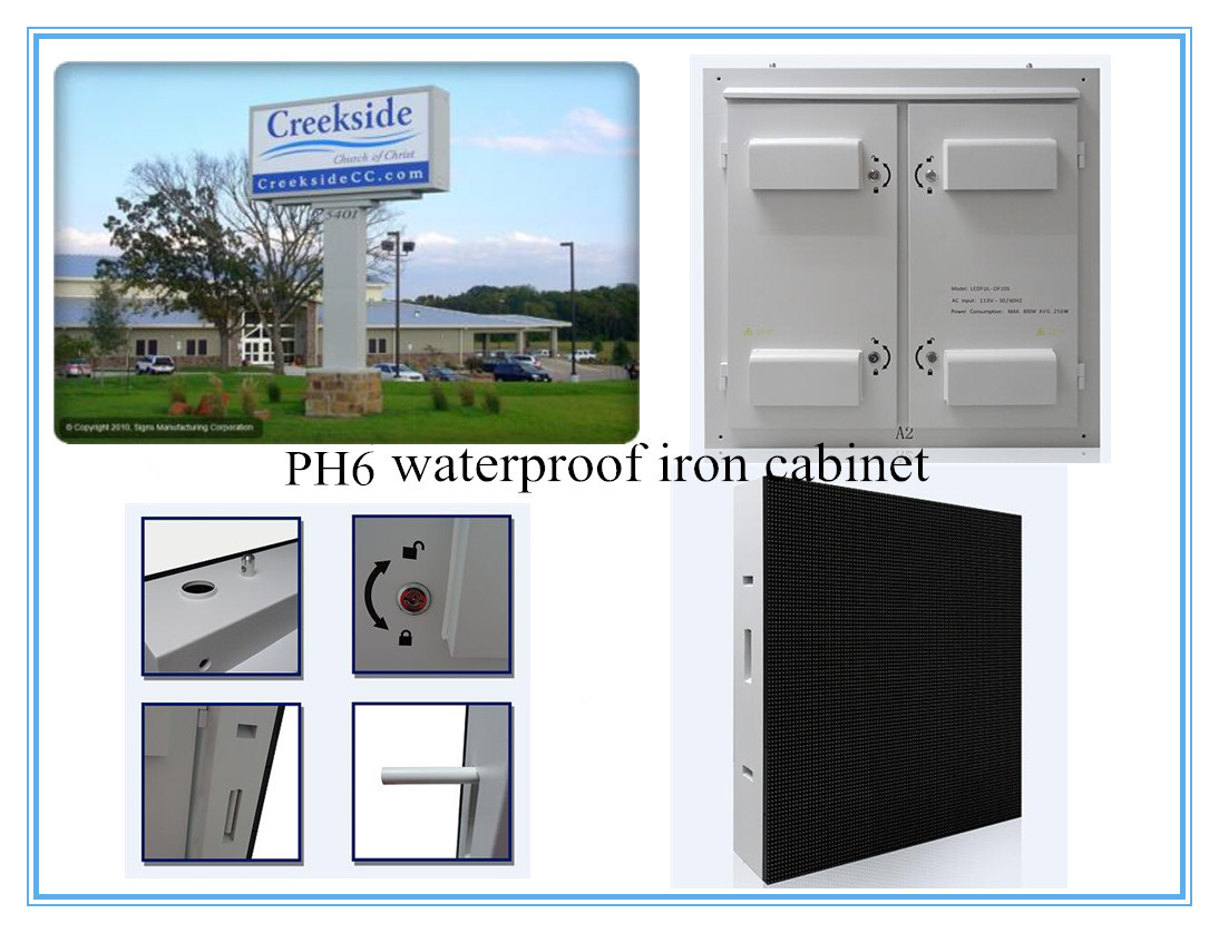 P8 960*960mm Outdoor Fixed LED Display For Advertising 3S Scanning Mode
