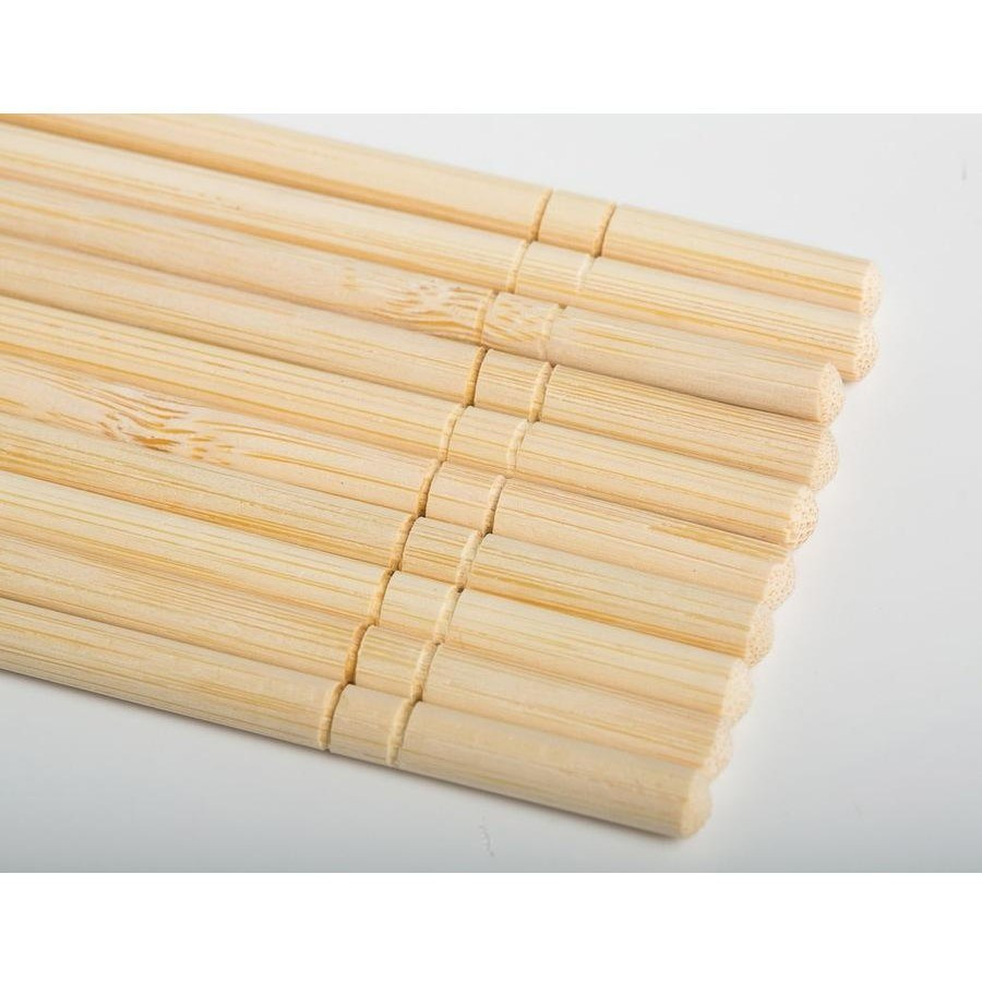 Disposable Natural Bamboo Chopsticks Custom Wrapping Paper Environmental Friendly