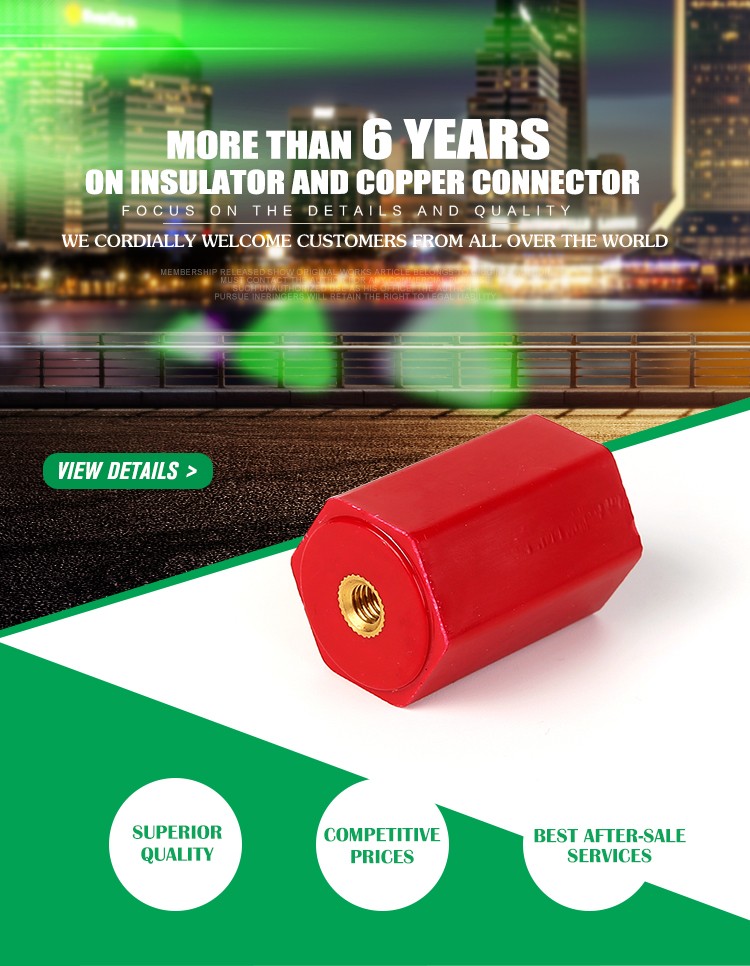 Sell well safe EN30 high temperature hexagonal insulator support