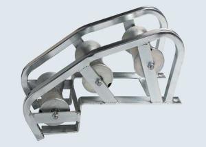 Quality Zinc Plated Manhole Cable Laying Roller Tubular Steel Construction for sale