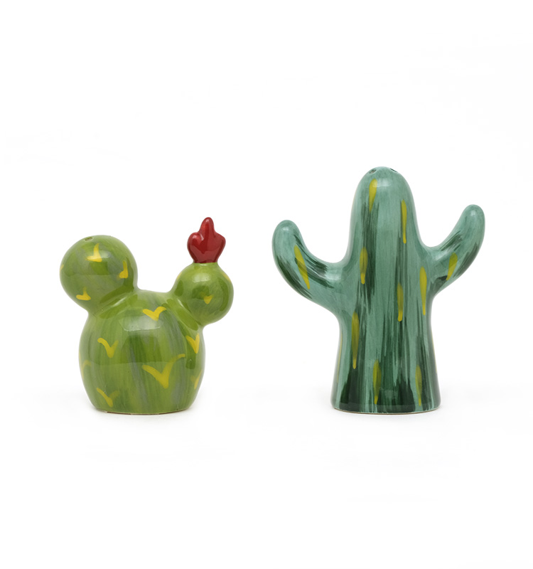 Ceramic Cute Salt And Pepper Shakers Gift Set With 3D Handpaint