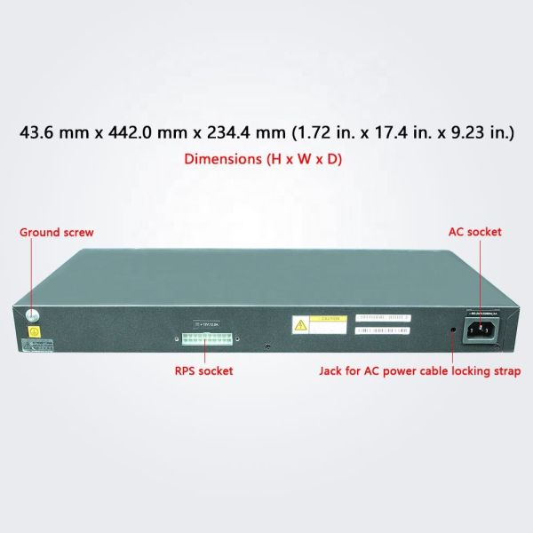 32-Port Gigabit Network Switch S6720S-32X-LI-32S-AC Full-Duplex Half-Duplex LACP Functionality for Smooth Data Transfer