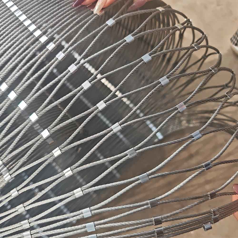 Quality Defensive Stainless Steel Rope Mesh Anti Drone Netting Antirust Treatment for sale
