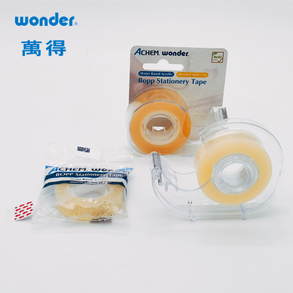 Quality Packaging Stationery Cello Tape , Water Based Transparent Acrylic Tape for sale