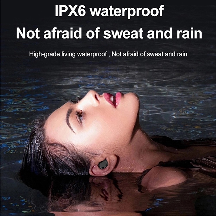 Waterproof Noise Canceling Stereo Sport Wireless Invisible Earbuds for Android