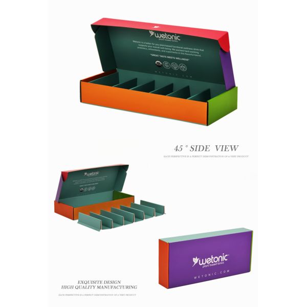 Custom Cardboard Mailer Shipping Boxes For Glass Bottles With Inserts