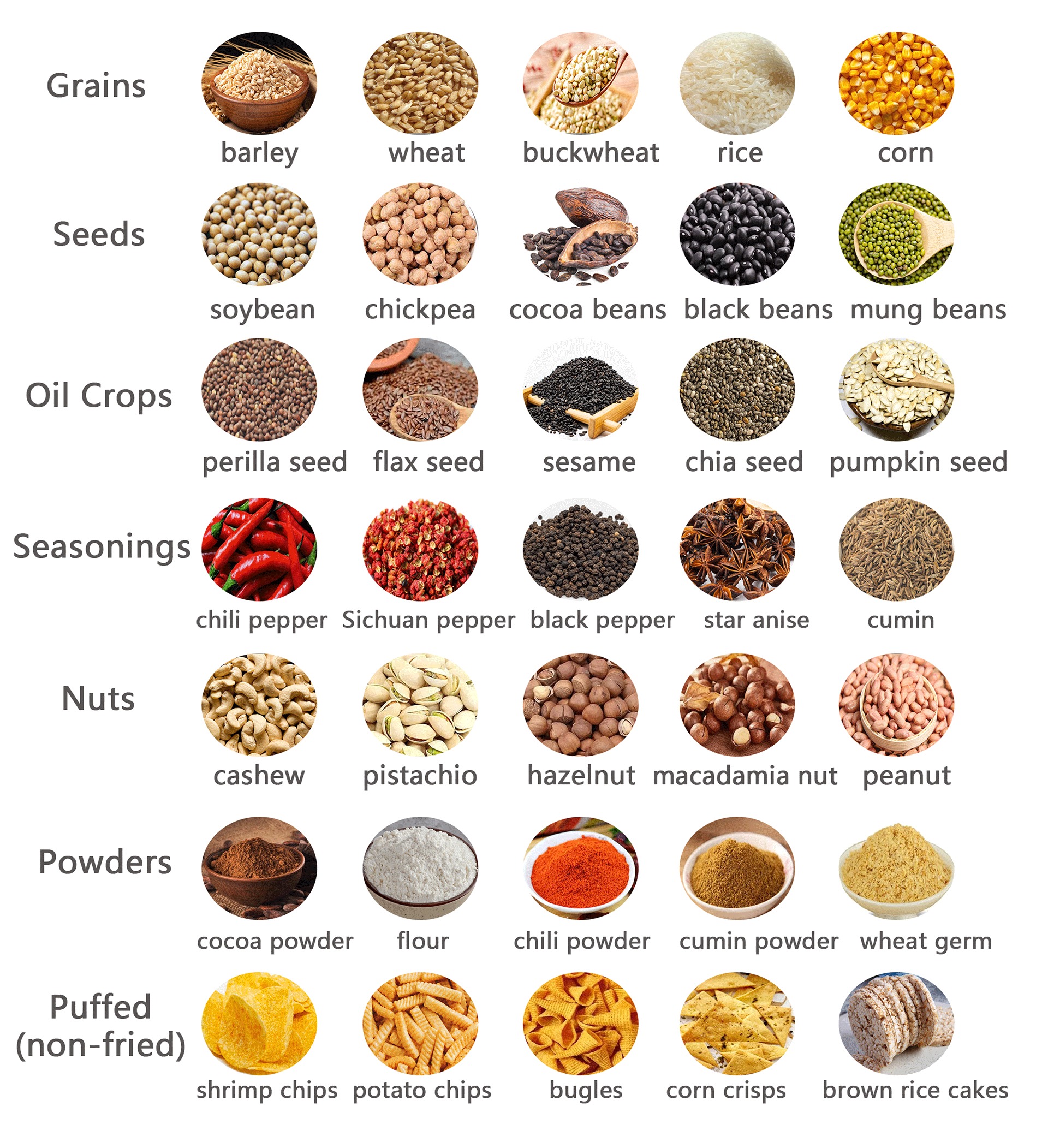 Continuous Type Nut Roaster Machine Food Factory Polished Surface Automatic Nut Roaster