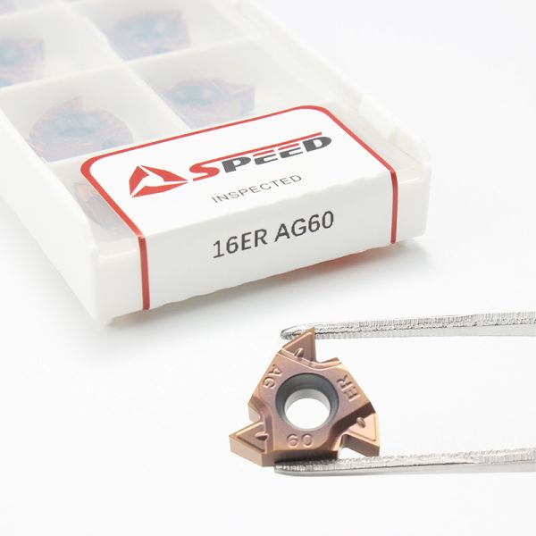 16ER 16IR AG60 Carbide Threading Insert with PVD CVD Coating for Internal / External