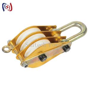 Quality Hoisting Aluminous Alloy Conductor Stringing Tools Nylon Sheave Tackle for sale
