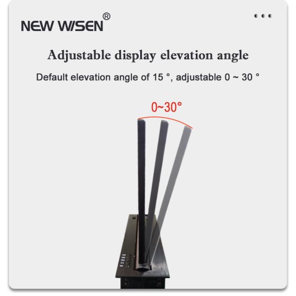 Electric Retractable Computer Screen Lifter Aluminum Alloy 30 Degree