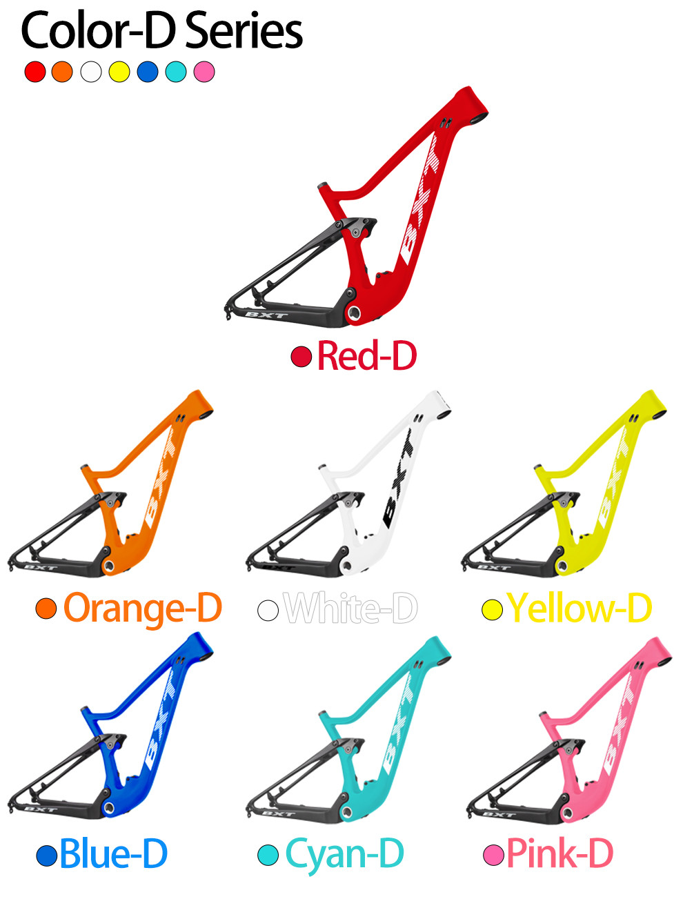 29 Full Suspension Bike Frame Carbon Fiber MTB Mountain Bike Frames
