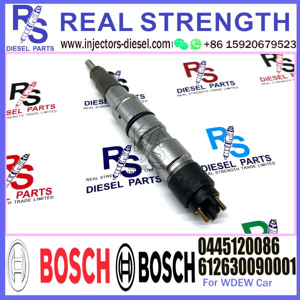 Diesel engine spare part Common Rail Fuel Injector 0445120086 612630090001 for FOTON/CNHTC/JAC/SHANQI/WEICHAI
