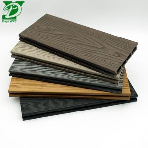 Quality Deep Embossed WPC Hollow Core Composite Decking for sale