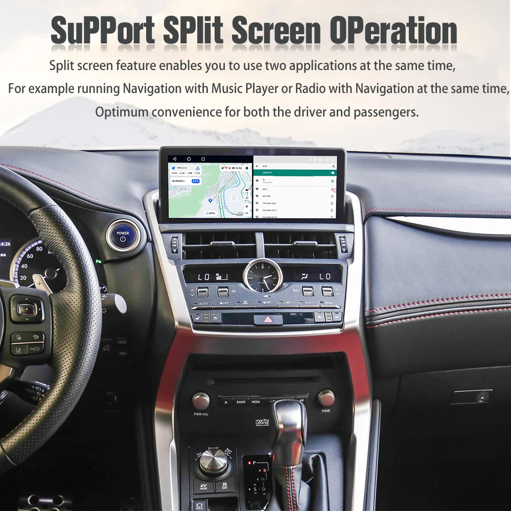 Viknav Car Video interface For LEXUS NX 2017-2020 Android Auto Carplay interface with screen touchpad and 360 AHD