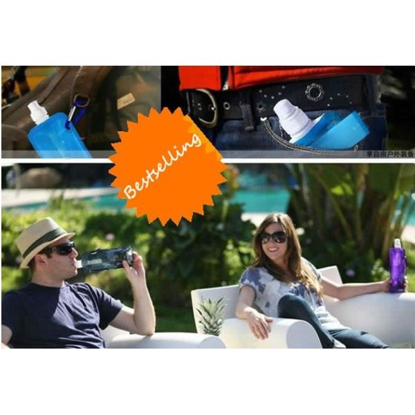 2013 NEW style plastic folding water bag/folding water bottle