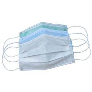 Quality Blue Pleated Earloop Procedure Masks Smooth Inner Lining Protective Cover for sale