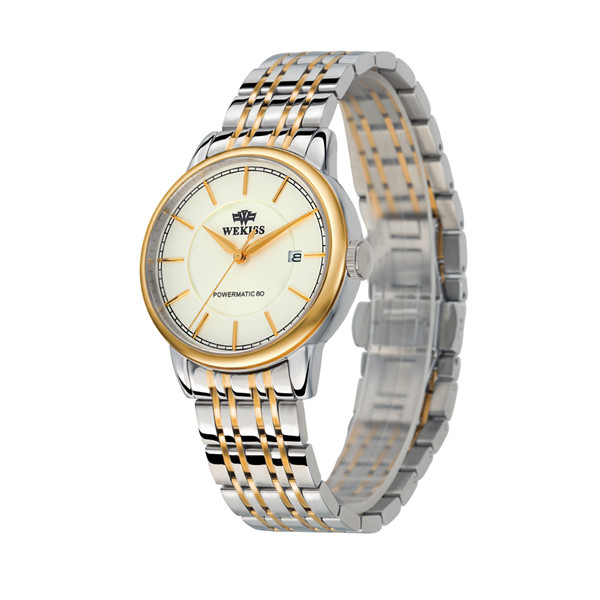 PVD-Coated Gold And Silver Two-Tone Quartz Watch