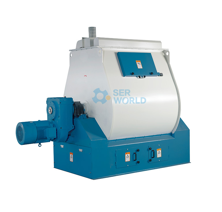 Farm Use Feed Mixer Single Shaft Paddle Mixer Animal Feed Mixer Machine Customized 0.2m3