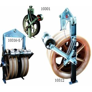 Quality 508mm Dia Transmission Line Stringing Tools Grounding Roller Stringing Block for sale