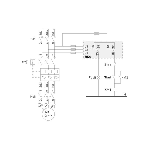 CBR RD6 3 Phase Sequence Relay 200-500V Phase Sequence Protection Relay