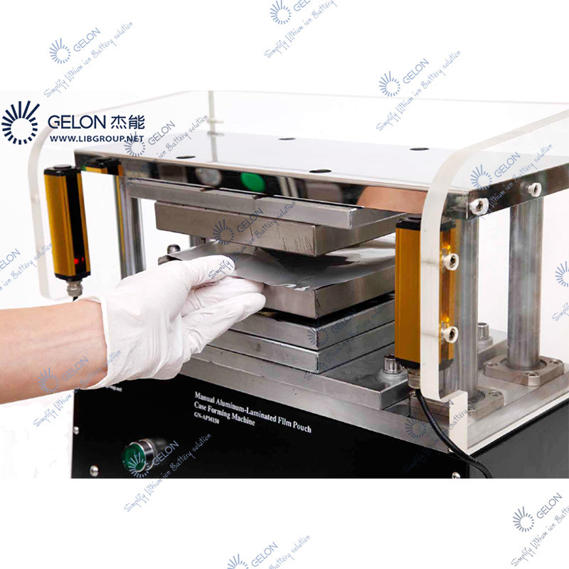 Gelon Lab Lithium Battery Production Line , Pouch Cell Case Forming Equipments