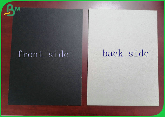 High Thickness 2.0mm 2.5mm 3mm Laminated Black Lined GreyBoard For CD and DVD Boxes 