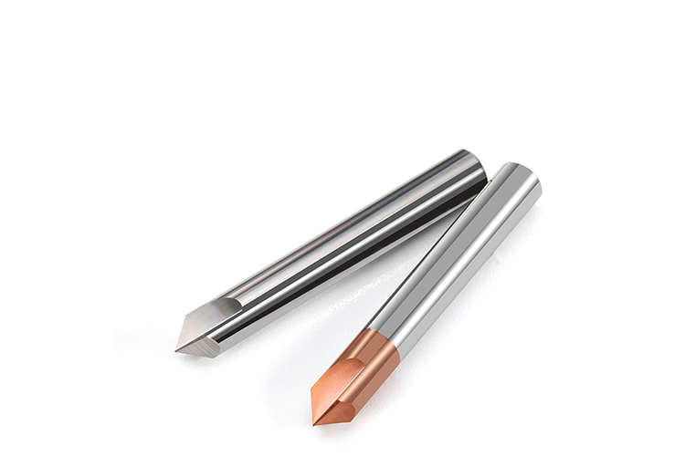 Tungsten Carbide End Mill with 55-Degree Straight Groove and nACo4 Coating for CNC Machining Centers
