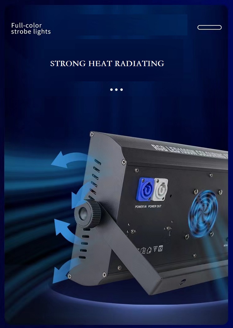 1000w dmx controller blue amber white color rgb led strobe light for stage pub