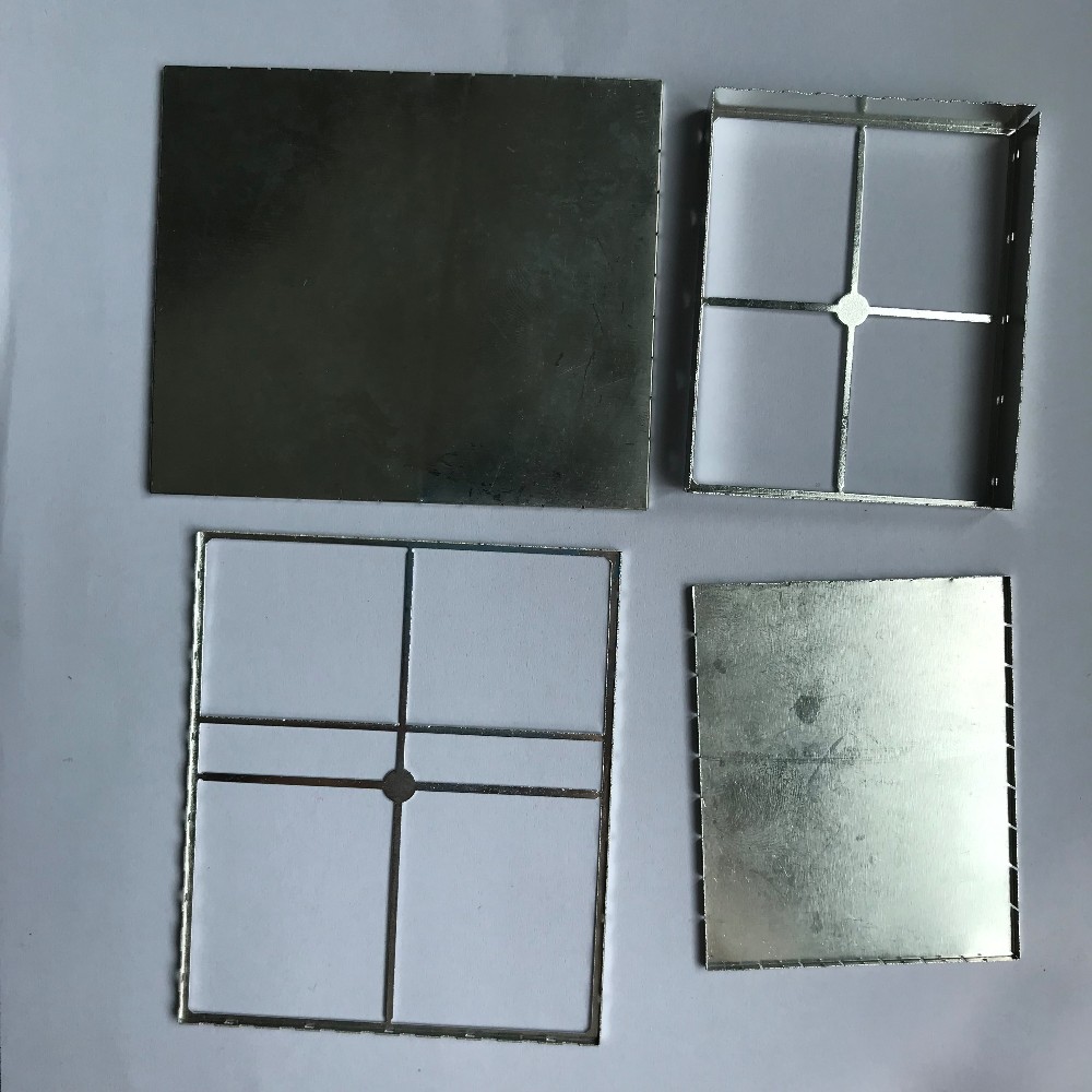 Custom Shield Can Box Enclosure EMI RF Shielding Case SPCC Sheet Metal Parts for Mobile Phone PCB Durable Bending Type