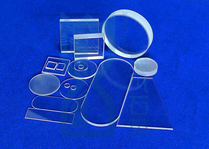 Electronic Instrument Fused Quartz Plate Both Side Polished Rectangular fused Quartz Plate