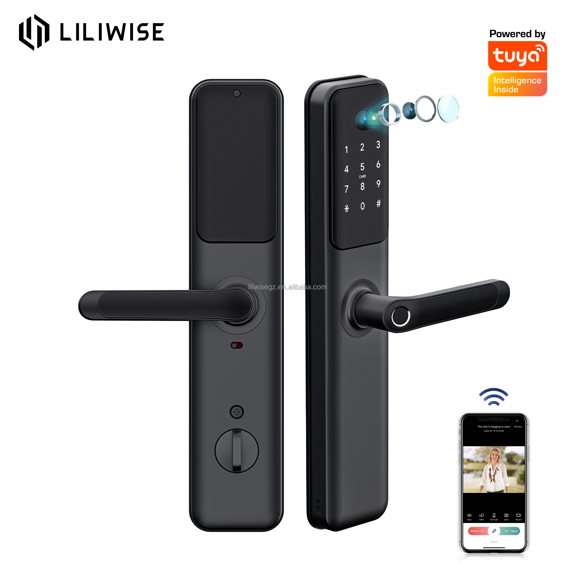 Tuya Smart Door Lock with 3D Face Recognition and Fingerprint