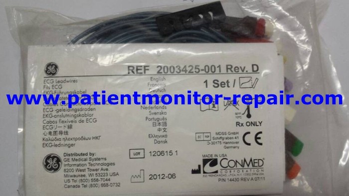 Cable Lead Set Ecg 7 Electrophysiological Wires 10 Lead Pn2003425-001
