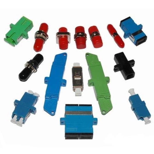 Customized Fiber Optical Adapter , SC SM Duplex Adapter Without Flanger Type