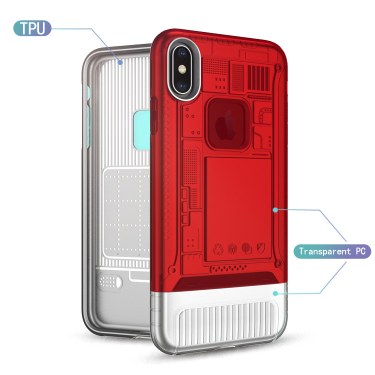 Color Transparent Polar Light PC TPU Protective Case Back Cover For Oppo A3S/A5 A71 A83 F7 F5 F9 A39/A57