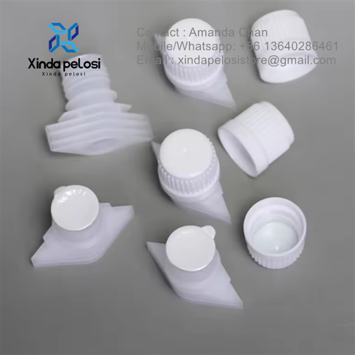 Plastic Liquid Spout Pouch Cap Drinking Stand-Up Pouch Portable Bag Caps For Party