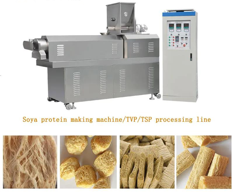 Automatic Soya Extruder Machine / Protein food production line