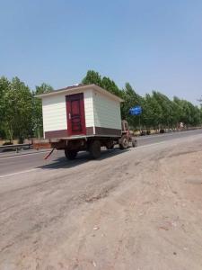 Quality Mobile Recyclable Steel Container Houses , Flat Pack Security Sentry Box for sale