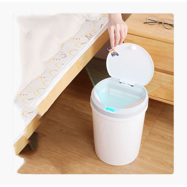 Smart Touchless Motion Sensor Privacy Garbage Bin Foldable Collapsible Sensor Trash Bin