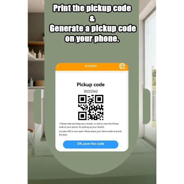 Detailed view of laundromat locker mechanism