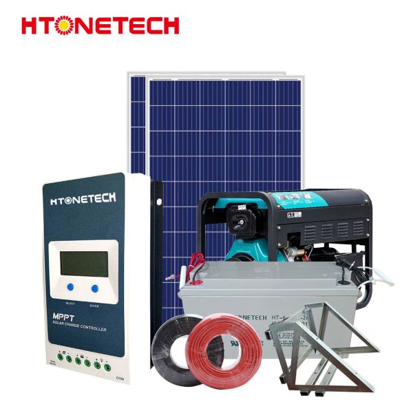 HTONETECH 300W 36V Home Solar Battery System Wind Solar Combo