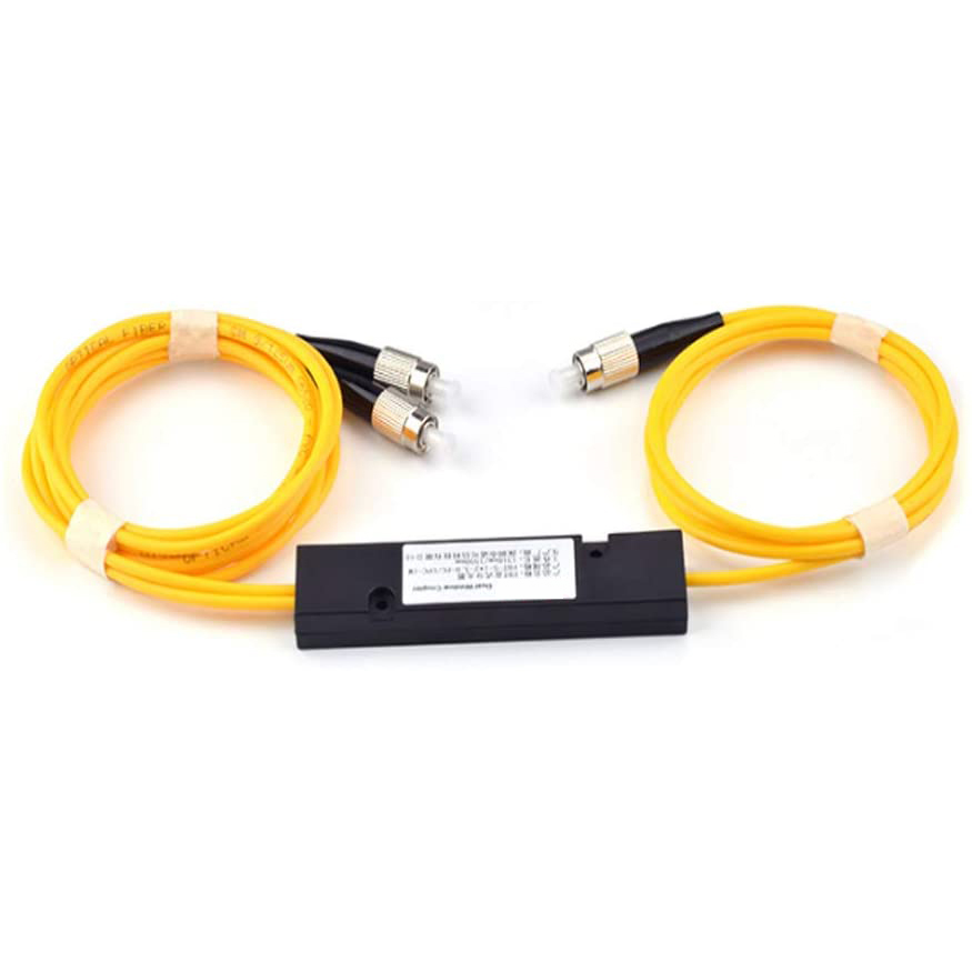 Hot Sale Optical 1*2 ABS FC UPC FBT Coupler Single mode 1X2 Fiber Optic Splitter 1310nm or 1490nm or 1550nm