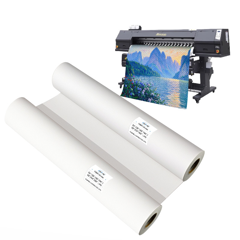Water Based Inkjet Matte Polyester Canvas Rolls For HP Designjet Printers