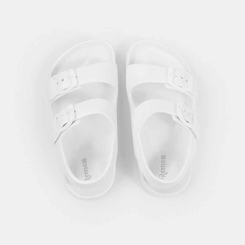 Childrens White Double Buckle EVA Birkenstock Clogs For Outdoor
