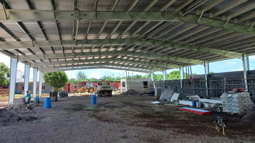 Wholesale 54 M2 Prefab Lightweight Steel Frame Garage Carport Storage Shed