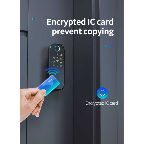 Fingerprint Digital Smart Life Door Lock Tuya Smart Phone App Control