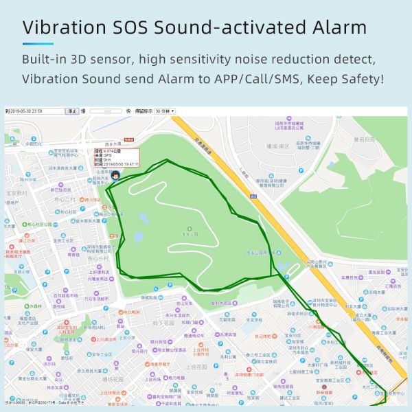 3000mah Battery 4G Listening Tracking Device with Sound Notifications and PCBA ZX905