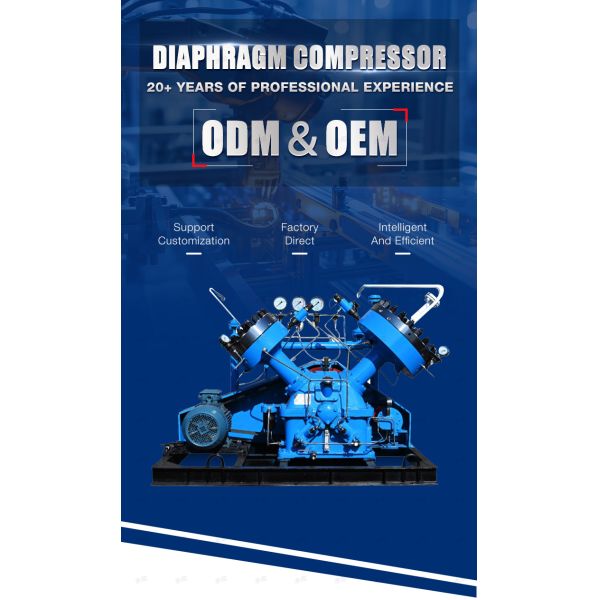 High Purity Explosive Proof Hydrogen Refueling Station Diaphragm Compressor For Lab
