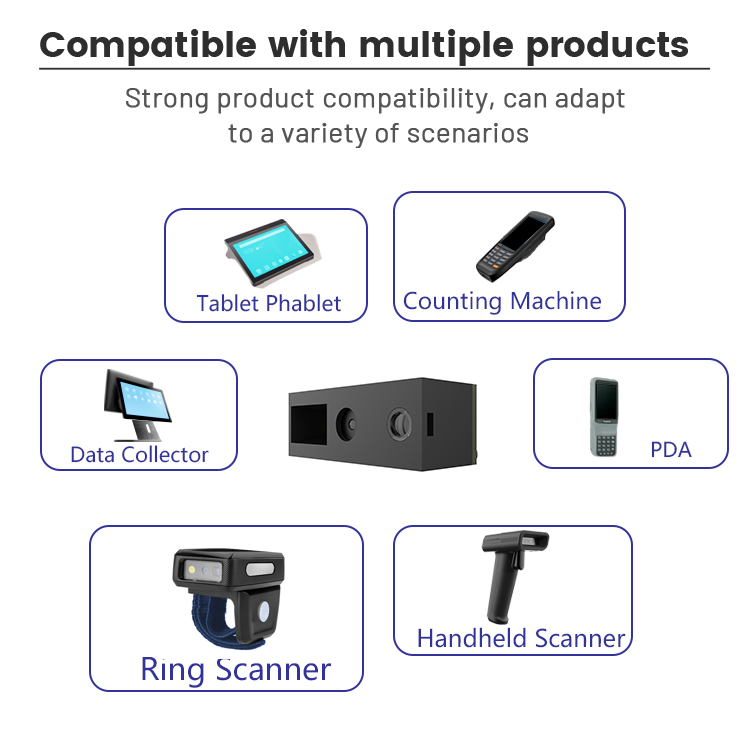 WCMI Embedded 1D 2D Barcode Scanner Module CMOS Barcode Scanner Module with RS232/USB Interface