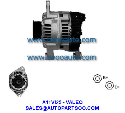 Quality A11VI25 A11VI40 A11VI51 - VALEO Alternator 12V 70A Alternadores for sale