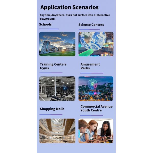 Commercial Arcade Fun Motion Portable Interactive Projection Unit Experience